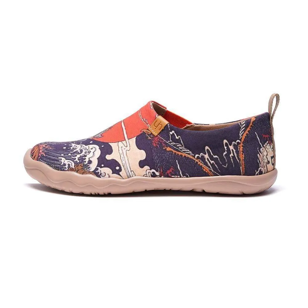 -Creature- Men Art Painted Canvas Fashion Loafers