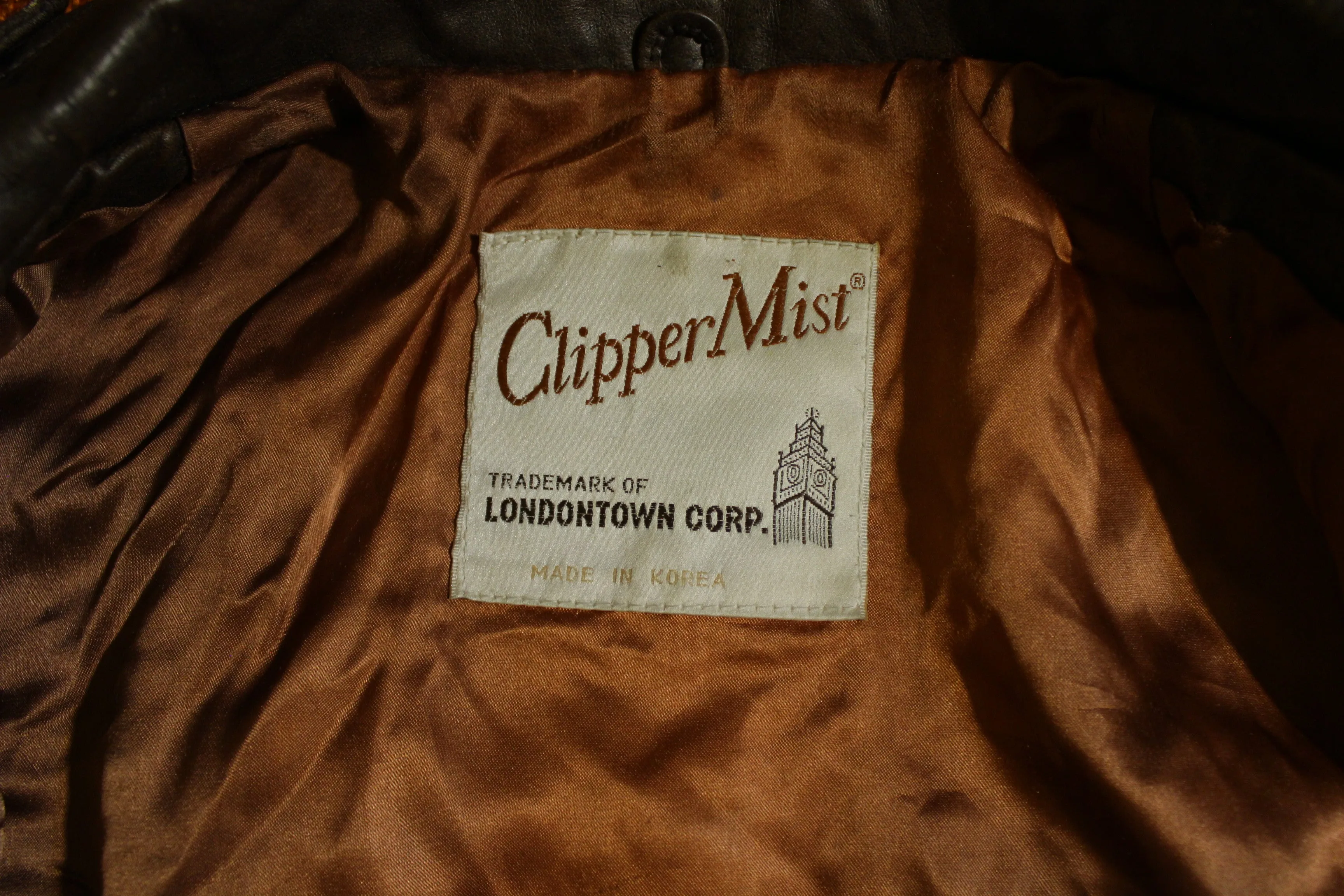 A-2 Clipper Mist Bomber Flight Jacket Leather Londontown Vintage Coat