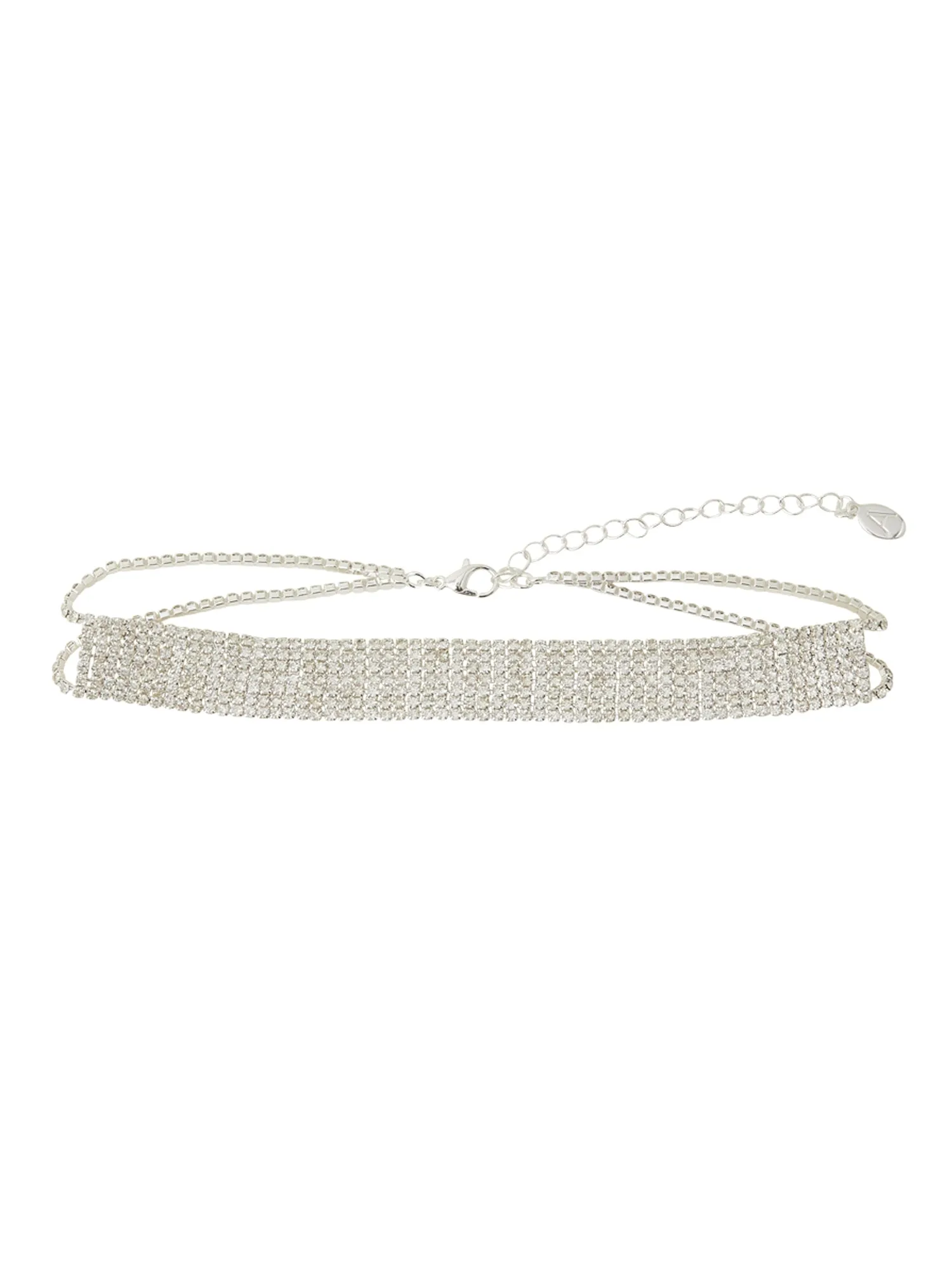 Accessorize London Women's Crystal Cupchain Choker Necklace