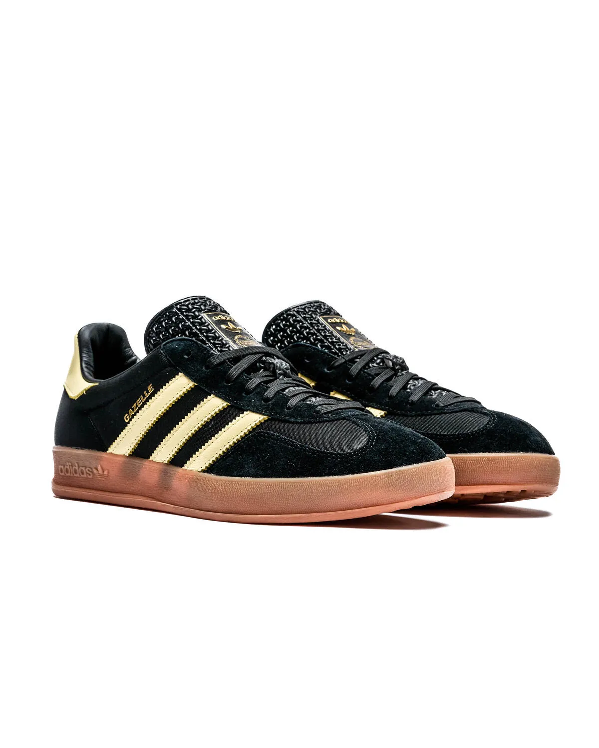 ADIDAS GAZELLE INDOOR BLACK YELLOW GUM