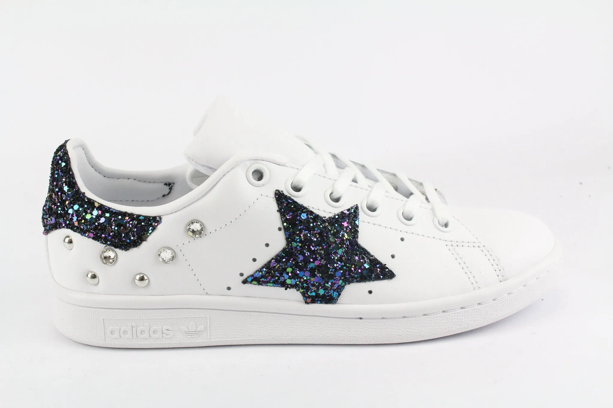 Adidas Stan Smith J Stella Black Iris & Strass