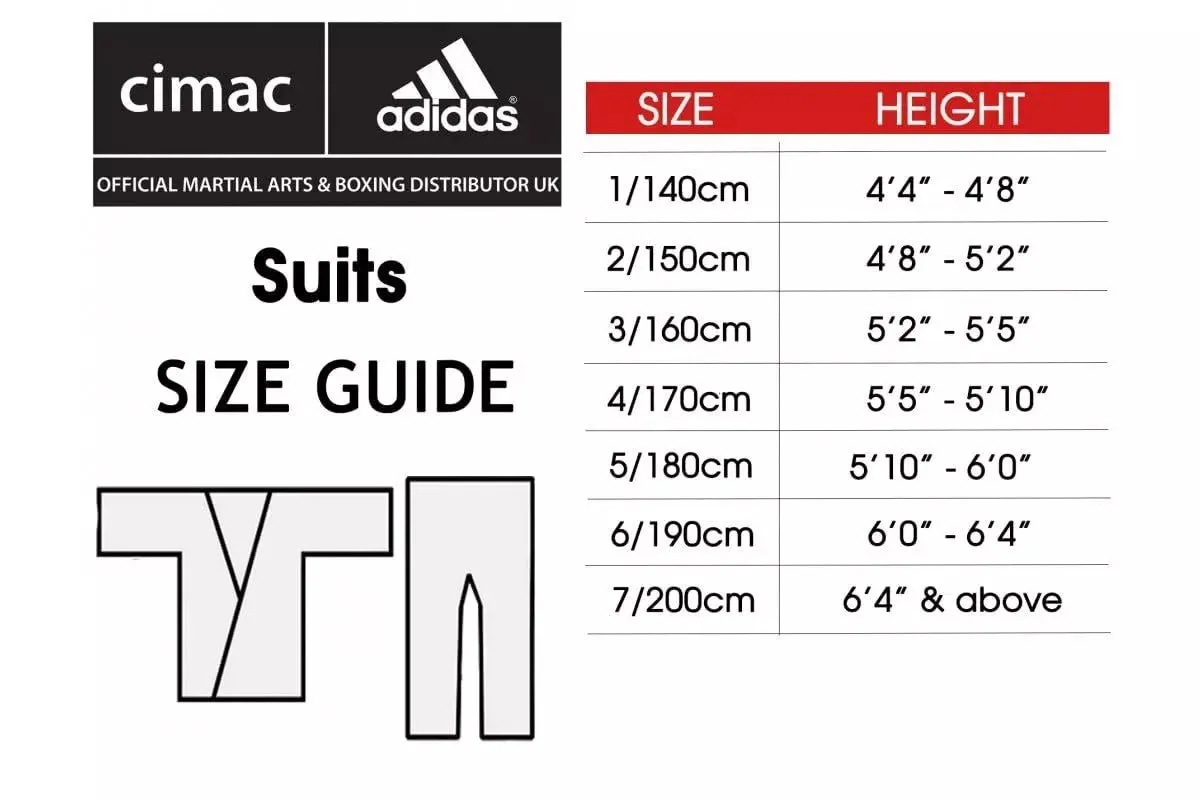 adidas WKF Training 2.0 Karate Gi Suit Adult & Kids