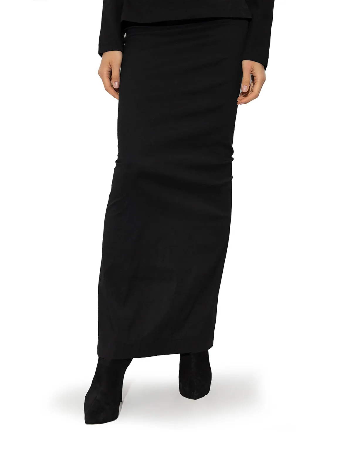 ALAÏA BLACK MAXI SKIRT