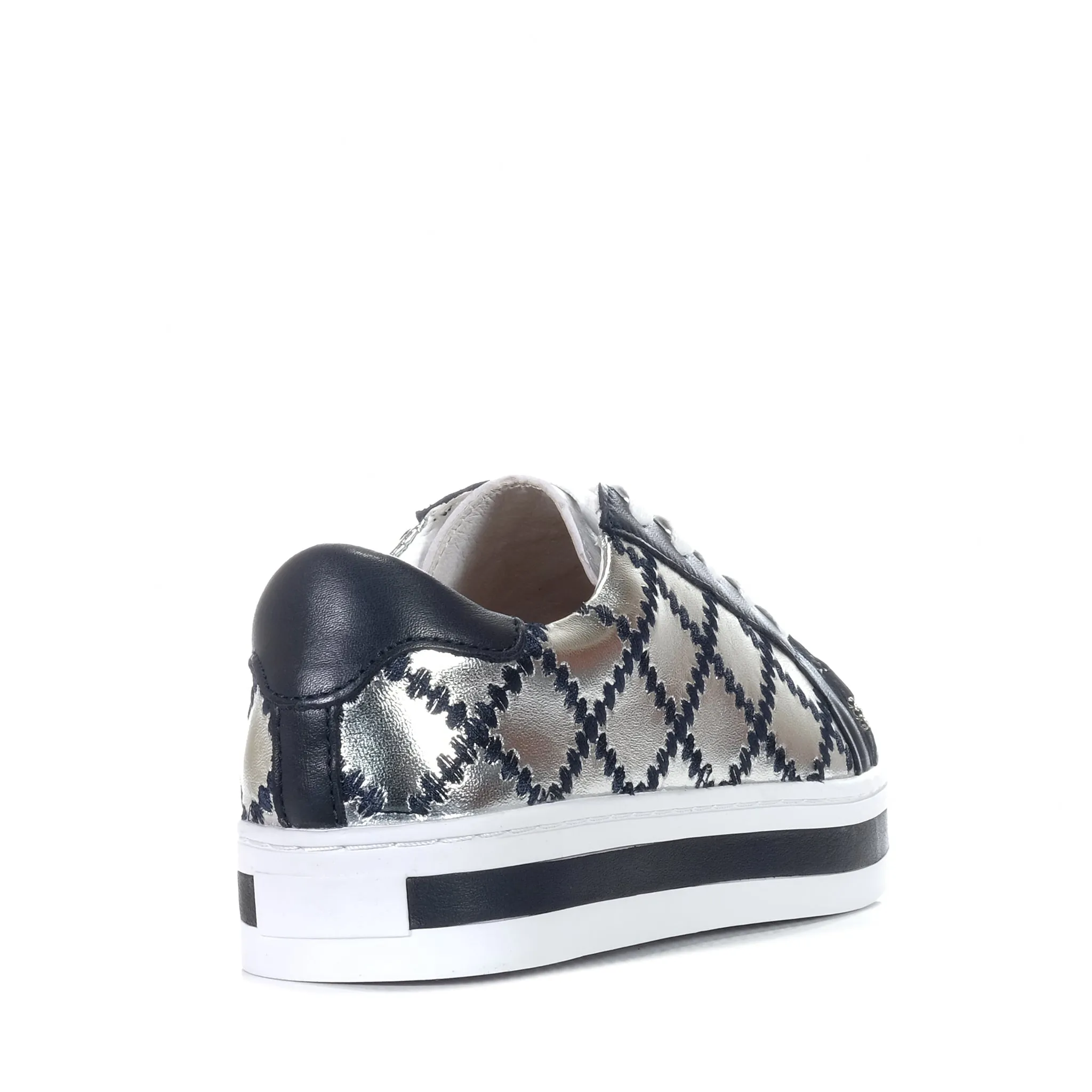 Alfie & Evie Pleat Deep Ocean/Silver