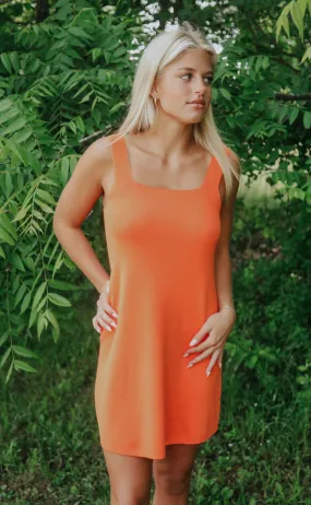 all time high dress - orange