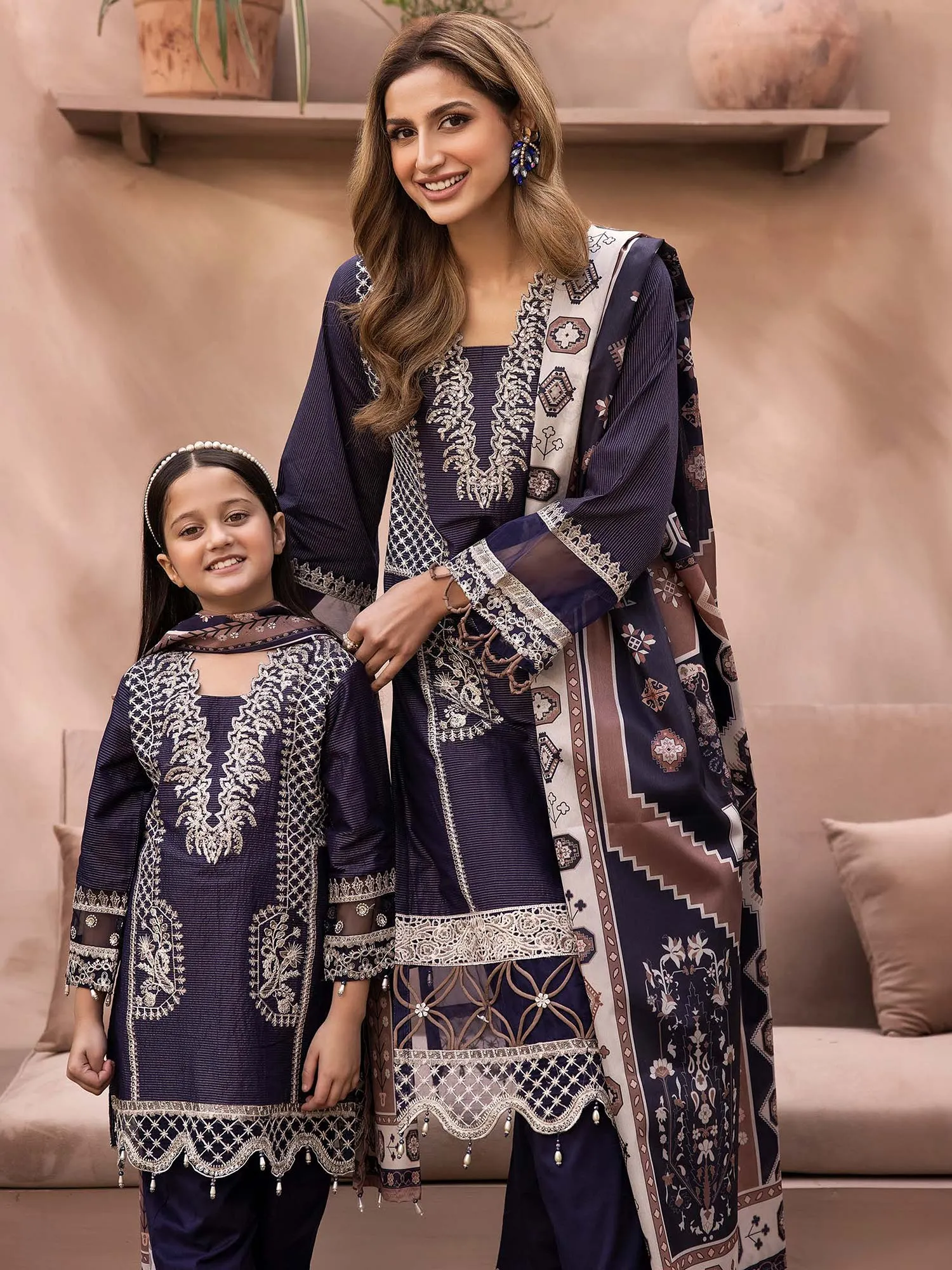 Ally's "Mummy & Me" Masoori Lawn Suit (AL-740)