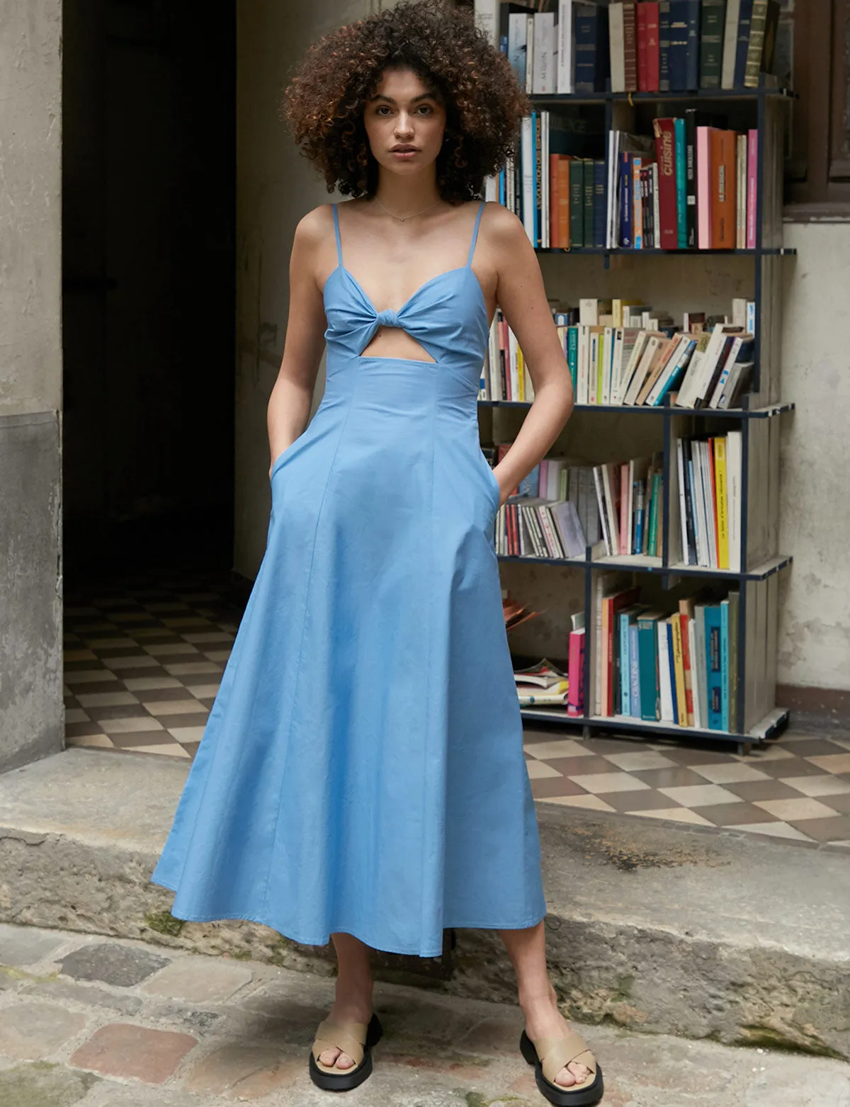 Amalfi Blue Knot Dress