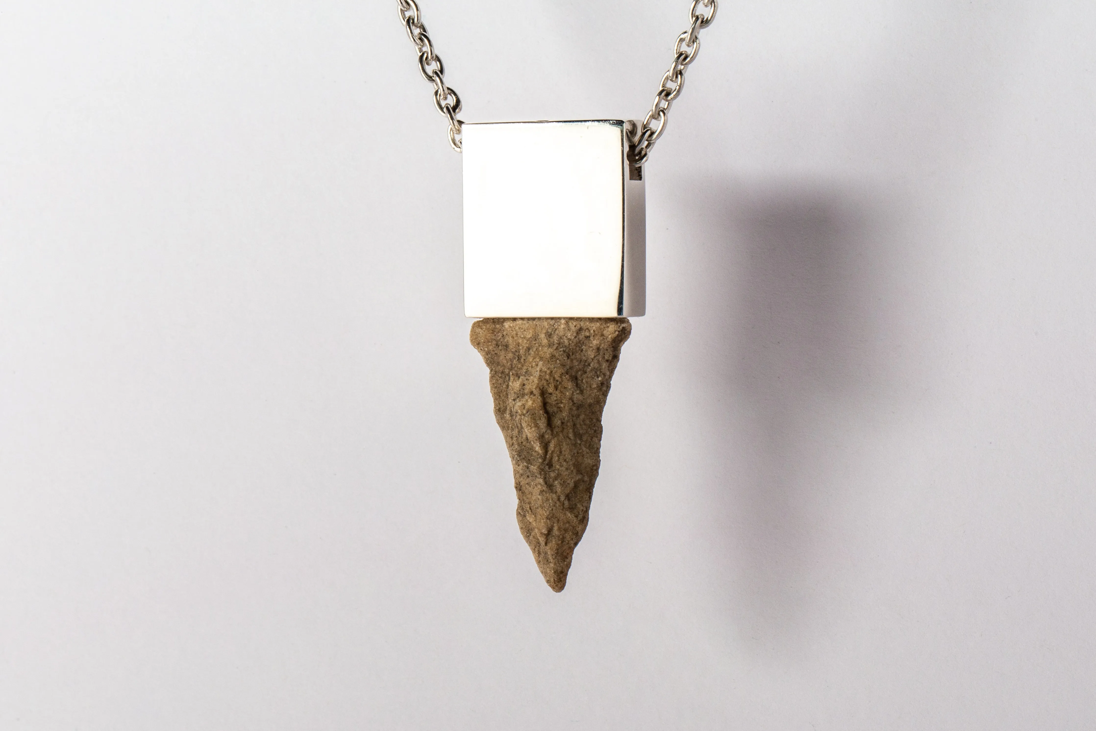 Arrowhead Amulet Cuboid Necklace (PA ARW)