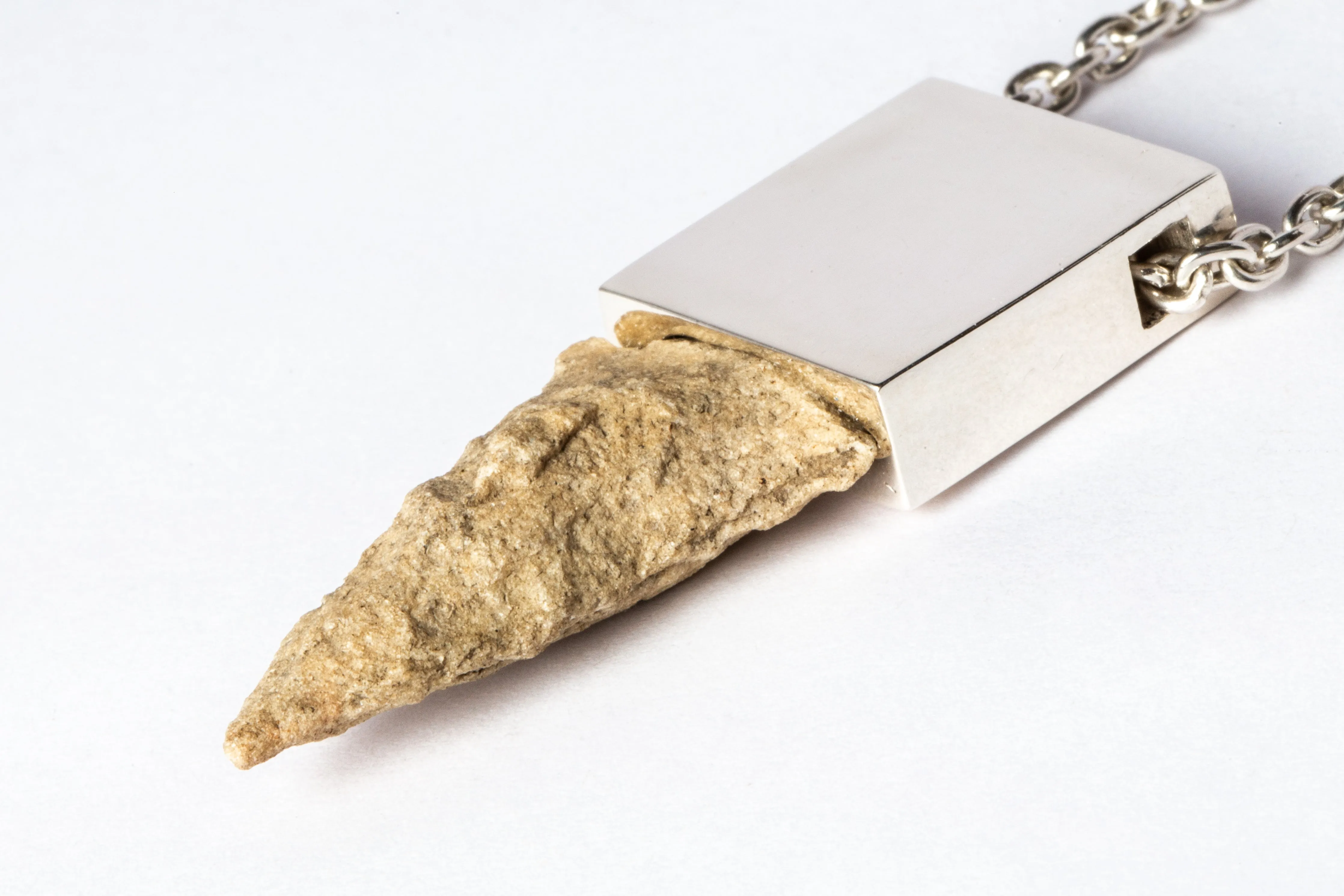 Arrowhead Amulet Cuboid Necklace (PA ARW)