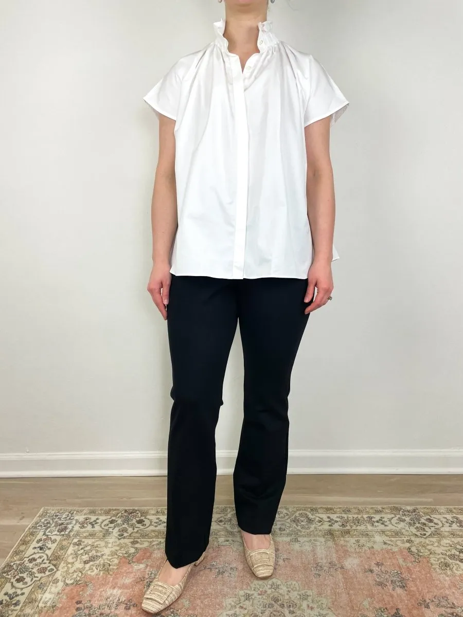 Atelier Kami Top in White Poplin