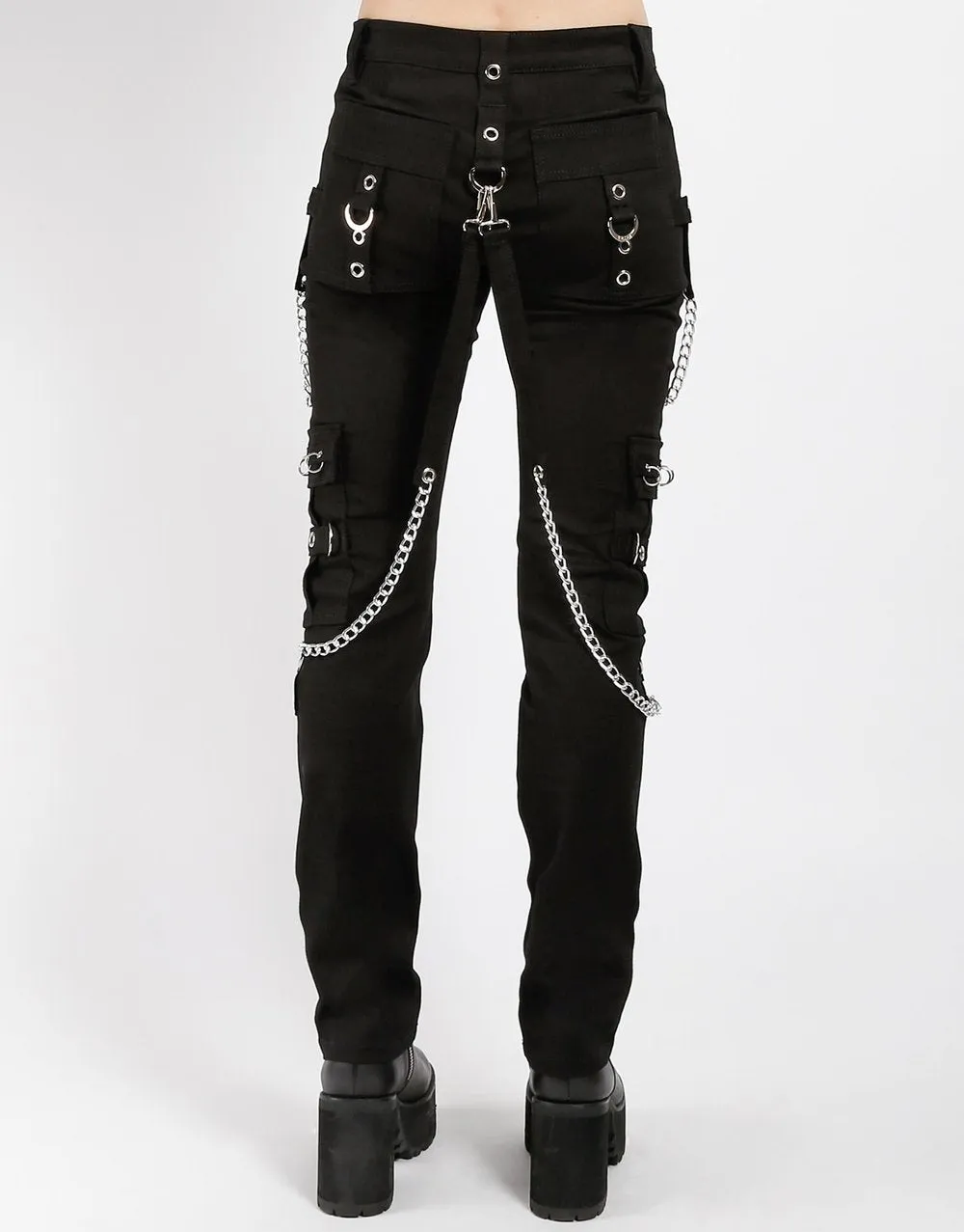 Black & Black Stitch No Excuse Pants