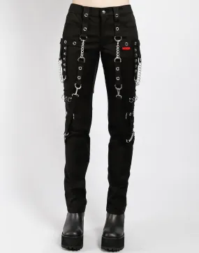 Black & Black Stitch No Excuse Pants