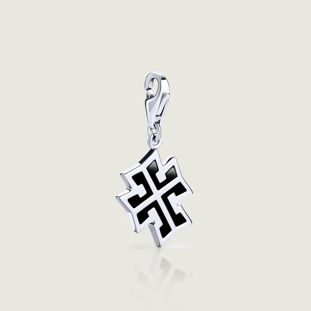 Black Cross Dangle Charm