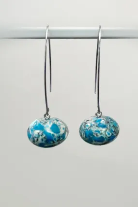 Blue Magnesite Bead Earrings