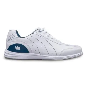 Brunswick Womens Mystic White Navy Bowling Shoes