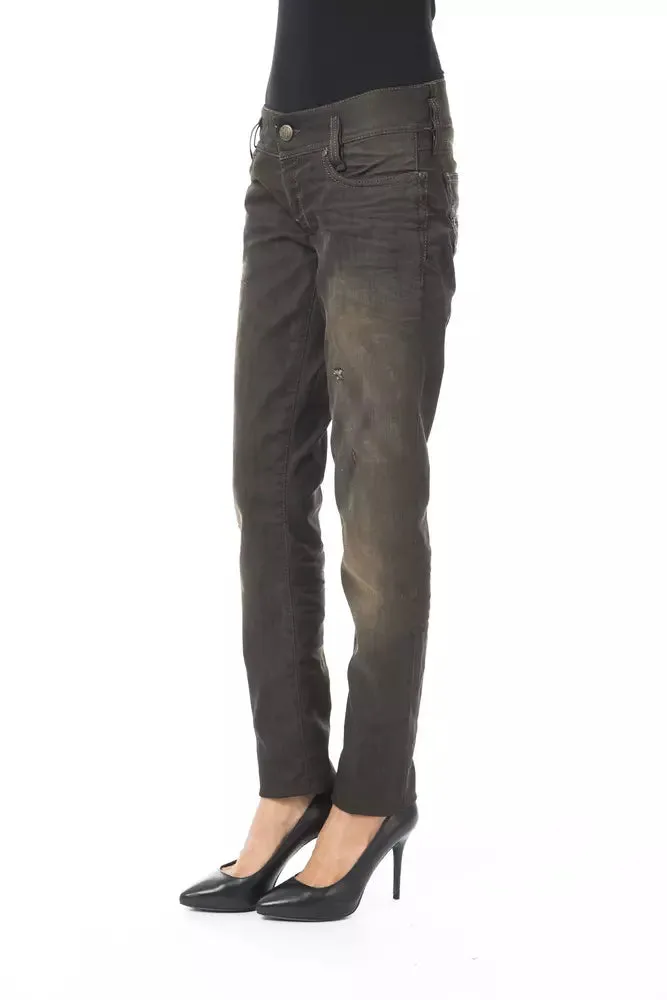 BYBLOS Black Cotton Women Women's Jeans