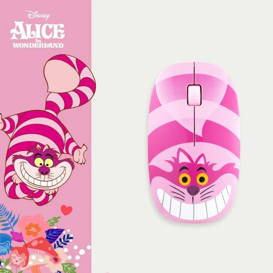 Cheshire Cat from Alice in Wonderland Silent Wireless Mouse and Keyboard