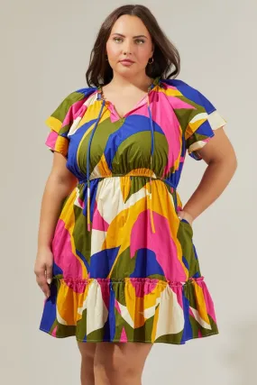 Curvy Abstract Dress