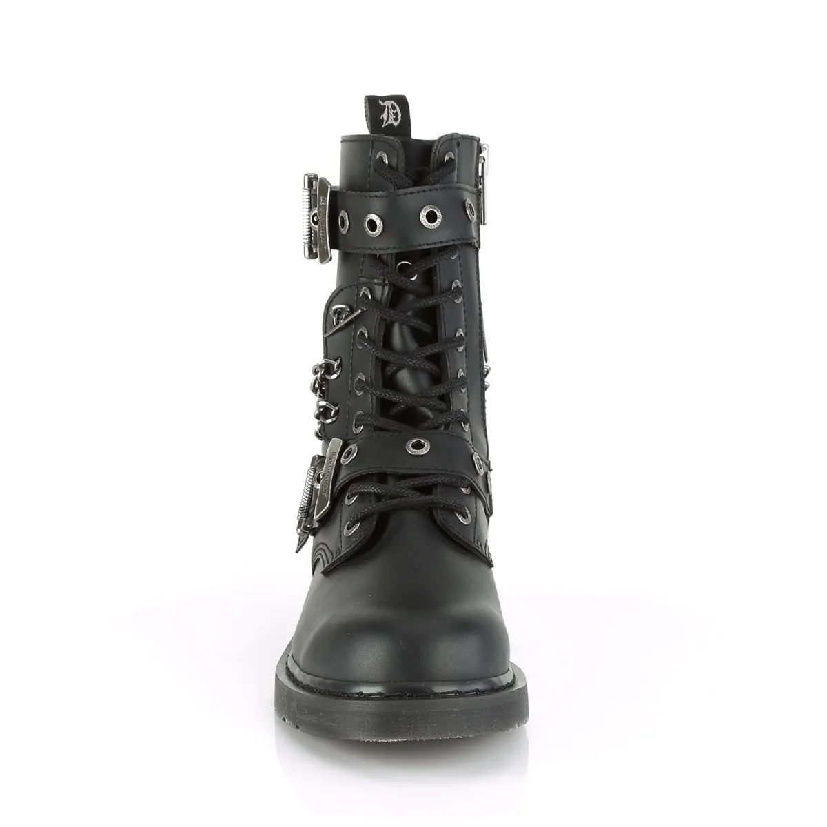 Demonia BOLT-250 | Black Vegan Leather Combat Boots