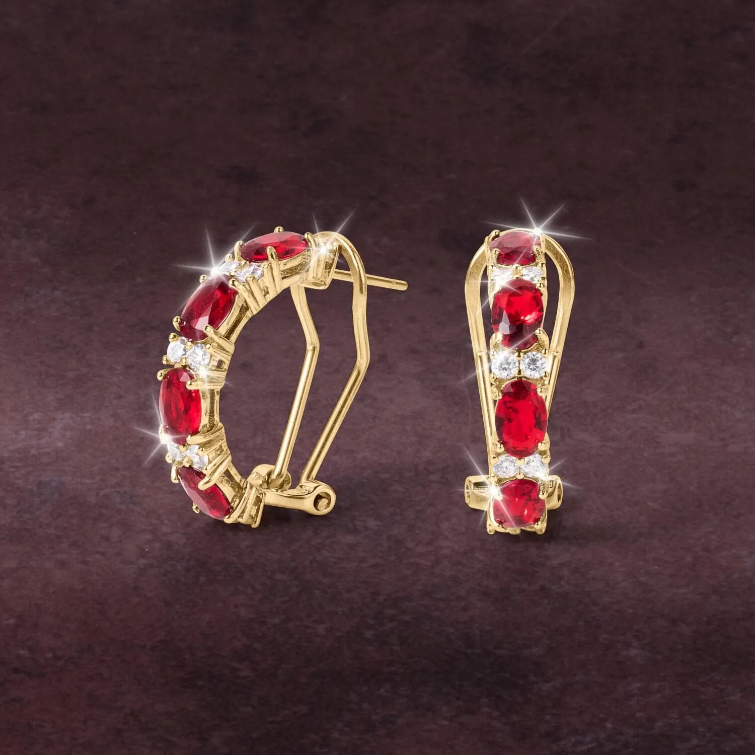 Desire Fire Red Earrings