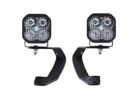 Diode Dynamics - Stage Series Backlit Ditch Light Kit for 2010-2022 Toyota 4Runner (White SS3 Pro)