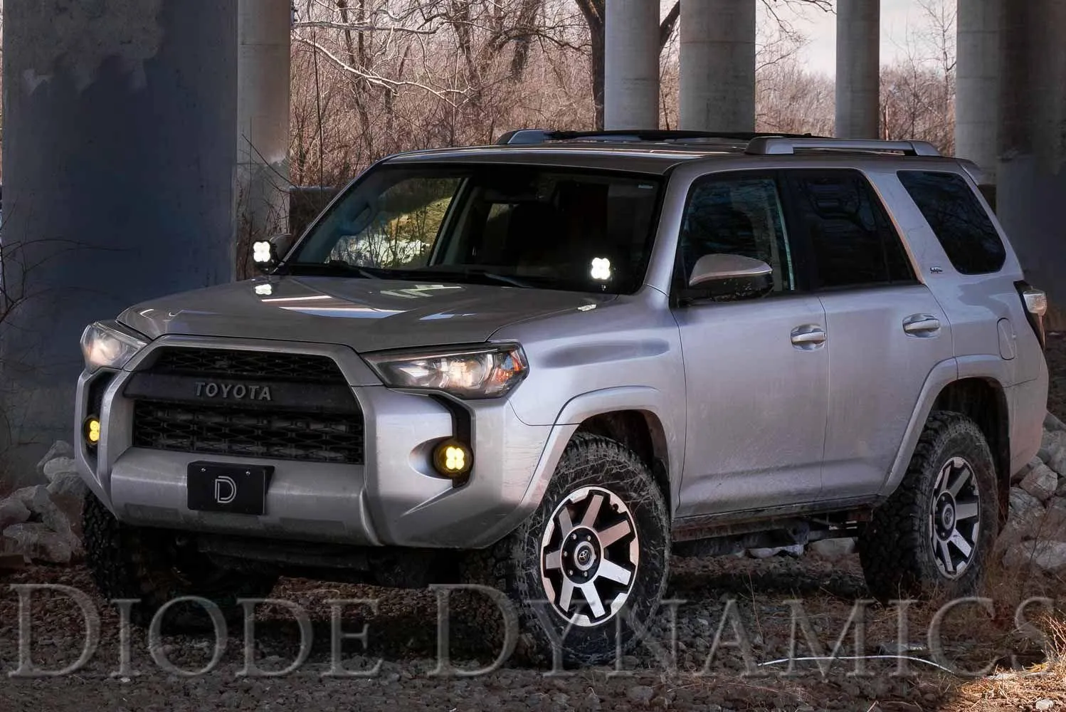 Diode Dynamics - Stage Series Backlit Ditch Light Kit for 2010-2022 Toyota 4Runner (White SS3 Pro)