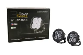 Diode Dynamics Worklight SS3 Sport White Flood Standard (Pair)