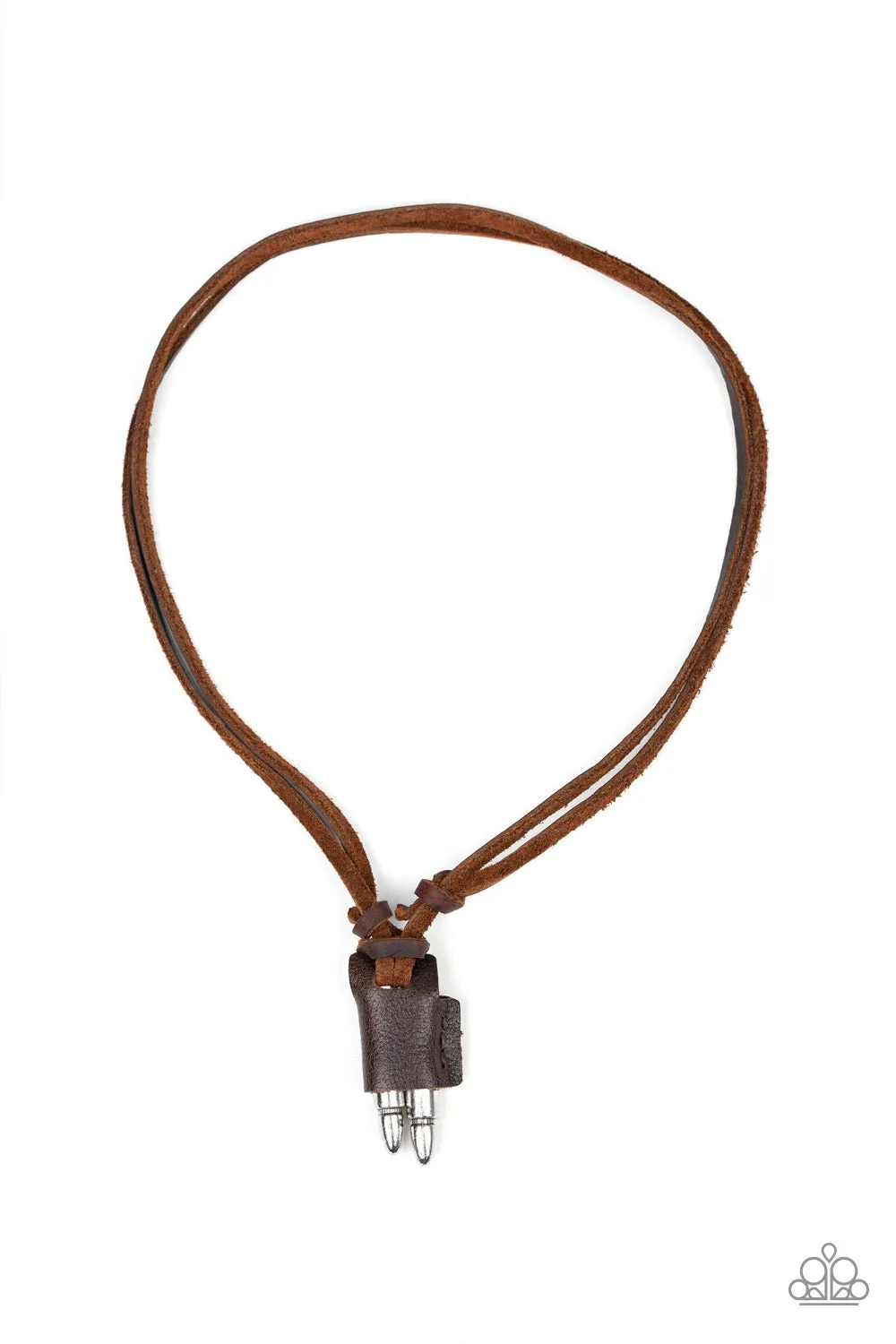 Dodge a Bullet Brown-Urban Necklace