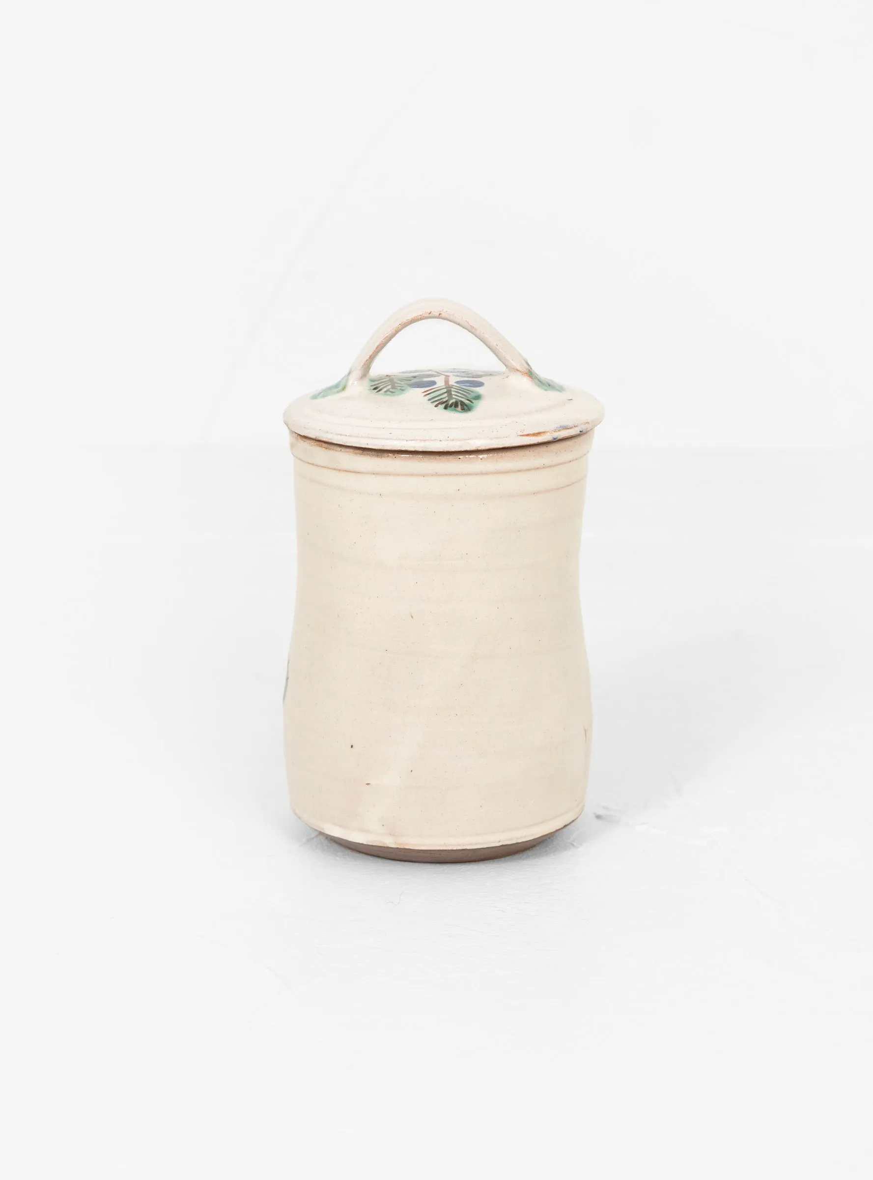 Dotty Branch Jar Off White & Blue