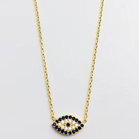 Eye Eye Swarovski Crystal Fine Chain Necklace