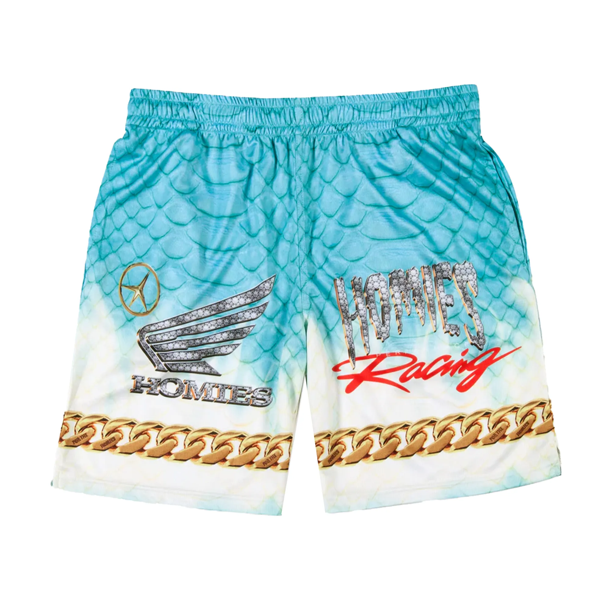 For The Homies Moto Short Aqua