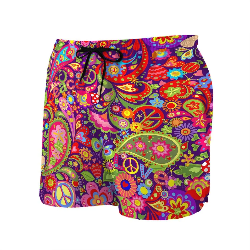 Gearhuman 3D Hippie Pattern Shorts