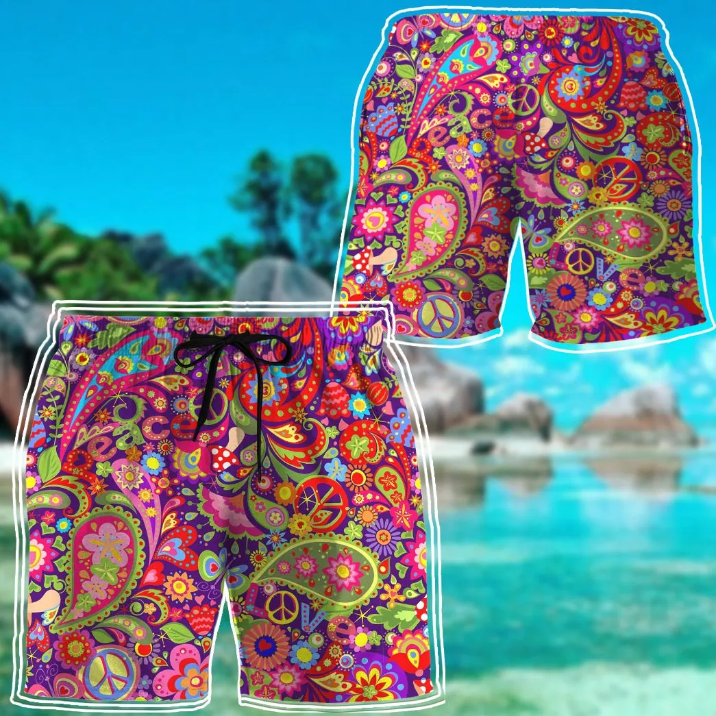 Gearhuman 3D Hippie Pattern Shorts