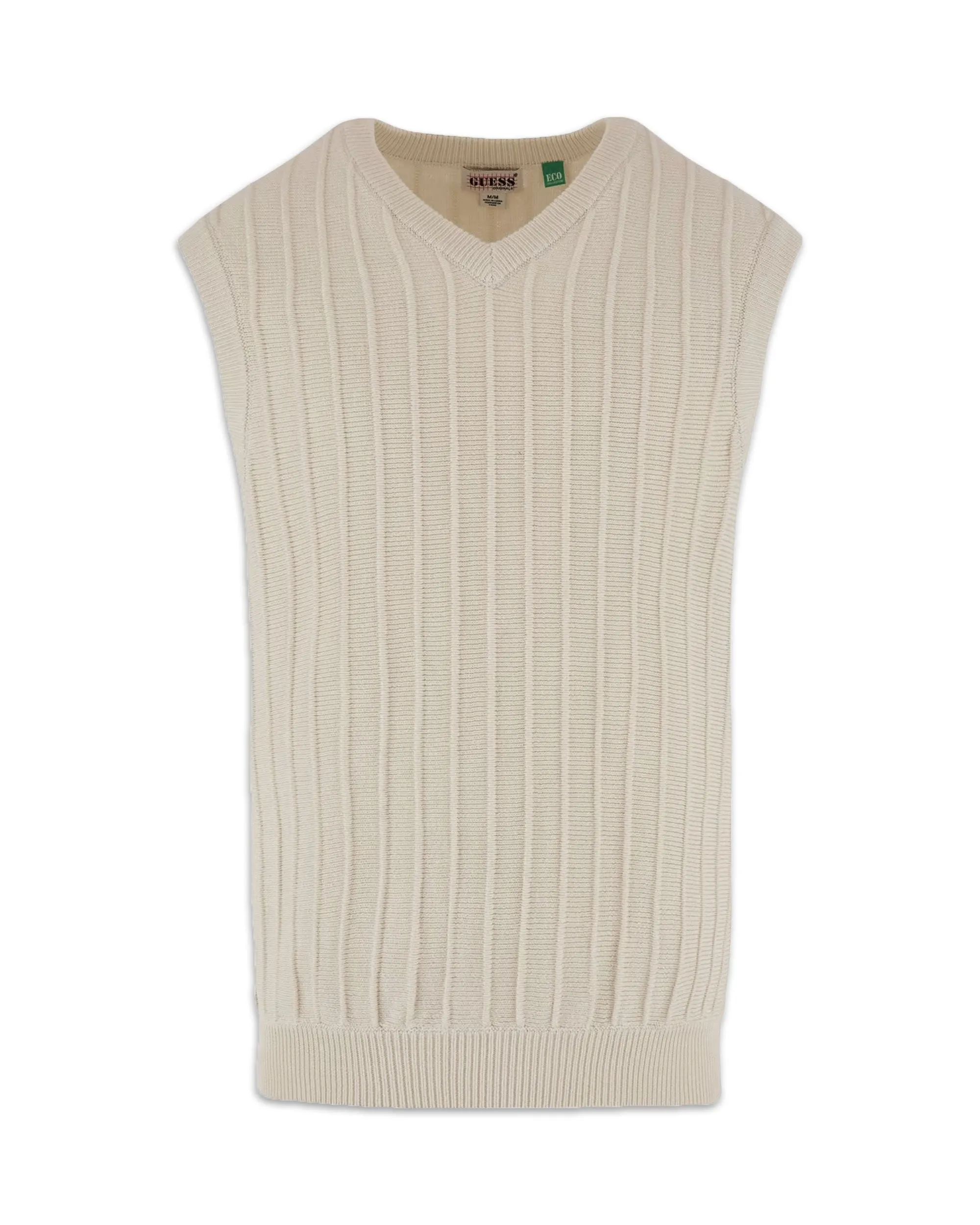 Guess Originals Jaxon Sweater Vest Off White