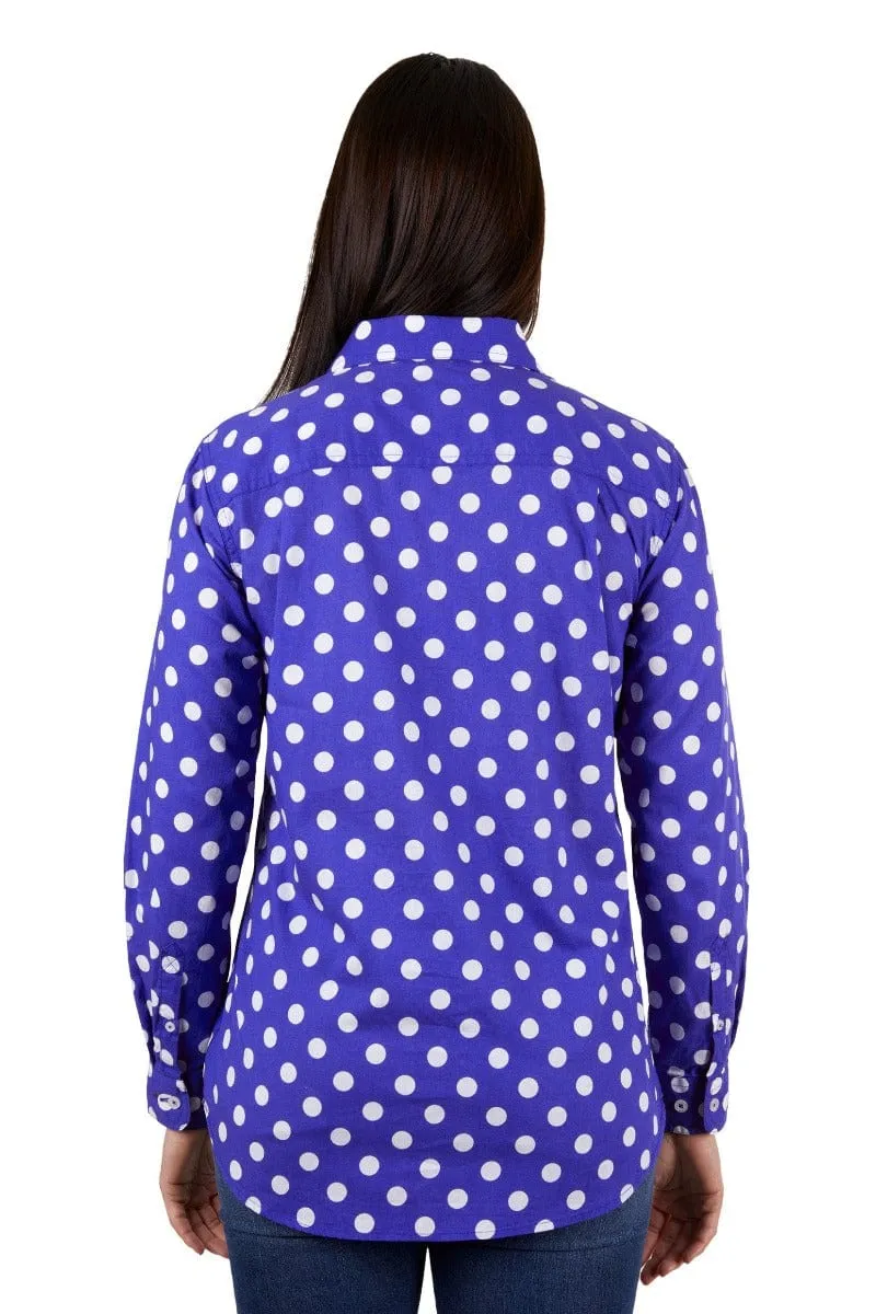 Hard Slog Shirt Womens Half Button Anette