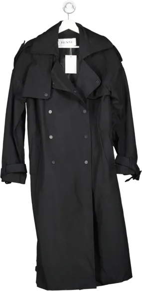 Henne Black Otto Trench Coat UK L/XL