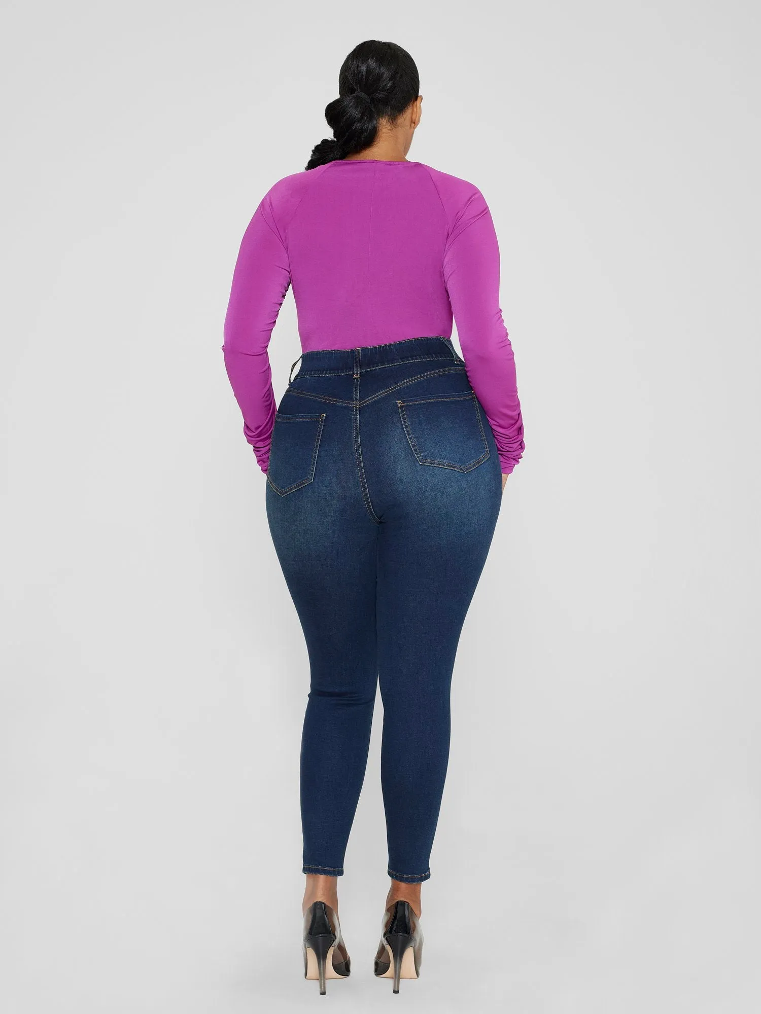 High Rise Curvy Fit Skinny Jeans - Short Inseam