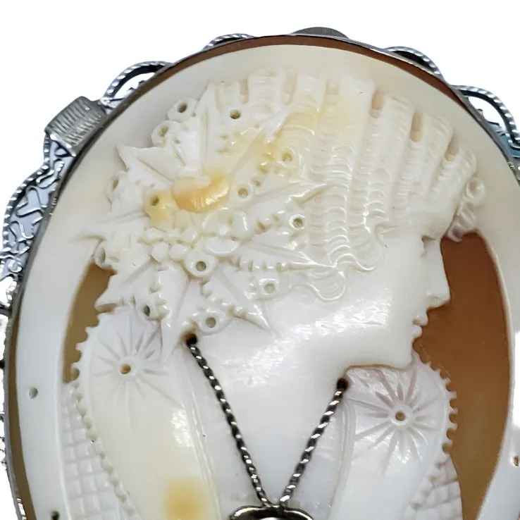 Horseshoe Cameo Habille Pendant/Brooch