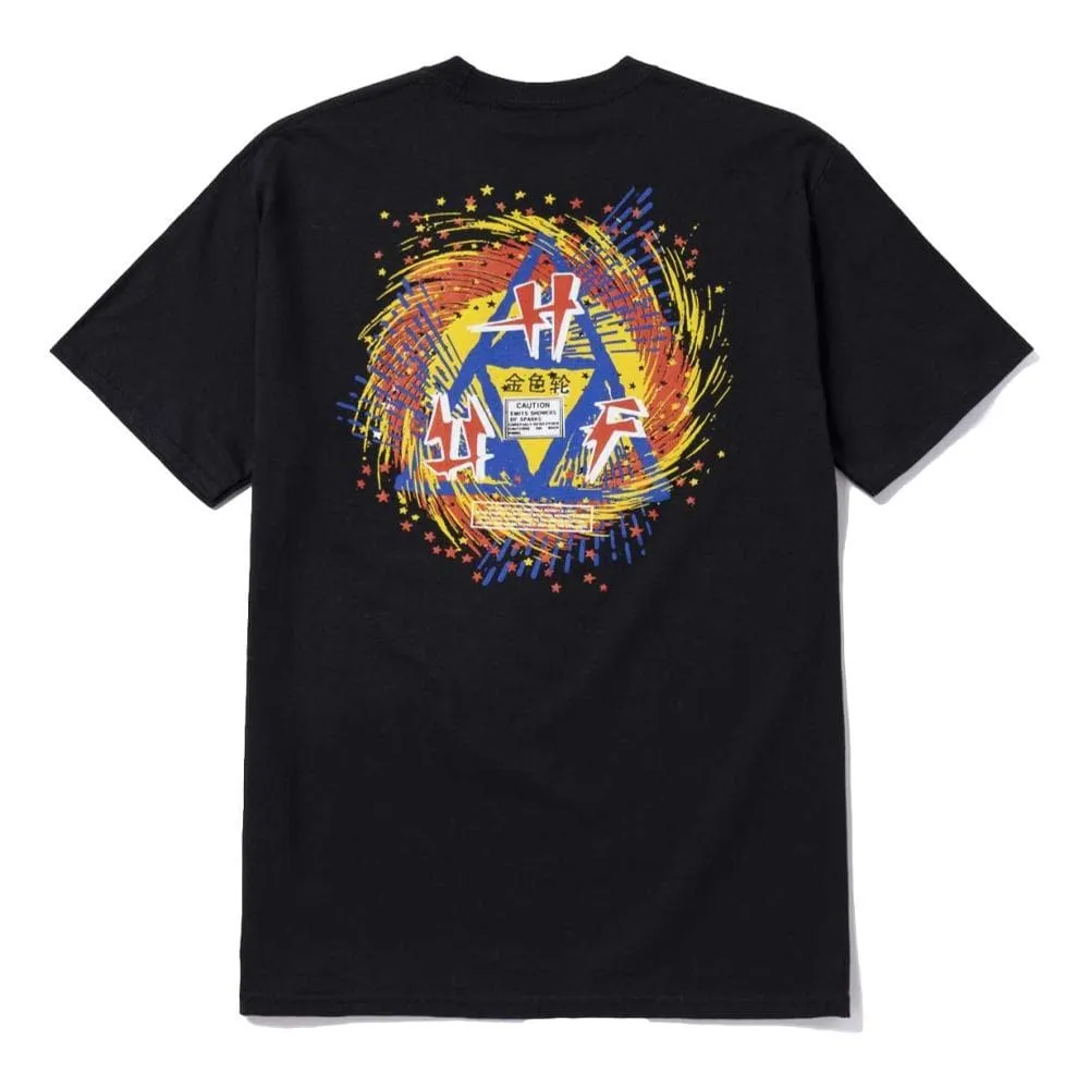 HUF FLASHING WHEEL TT S/S TEE-BLACK