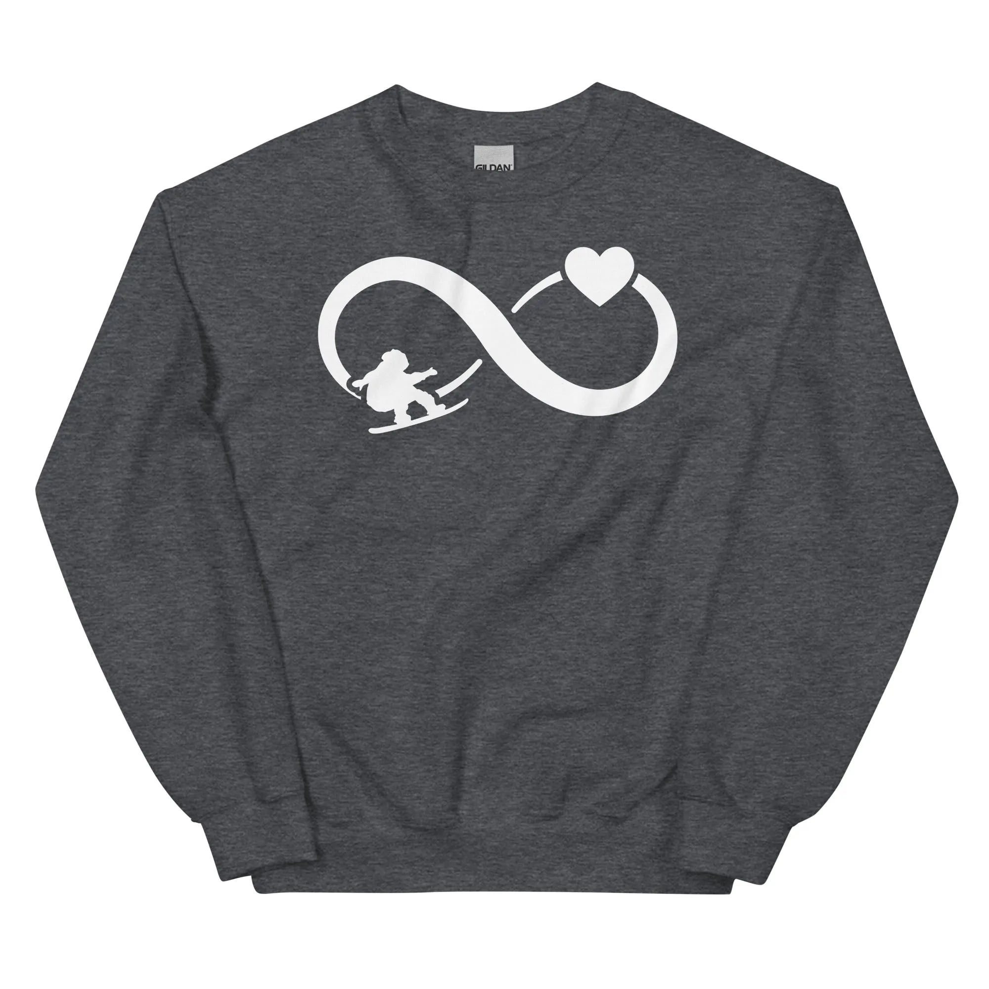 Infinity Heart and Snowboarding - Sweatshirt (Unisex)