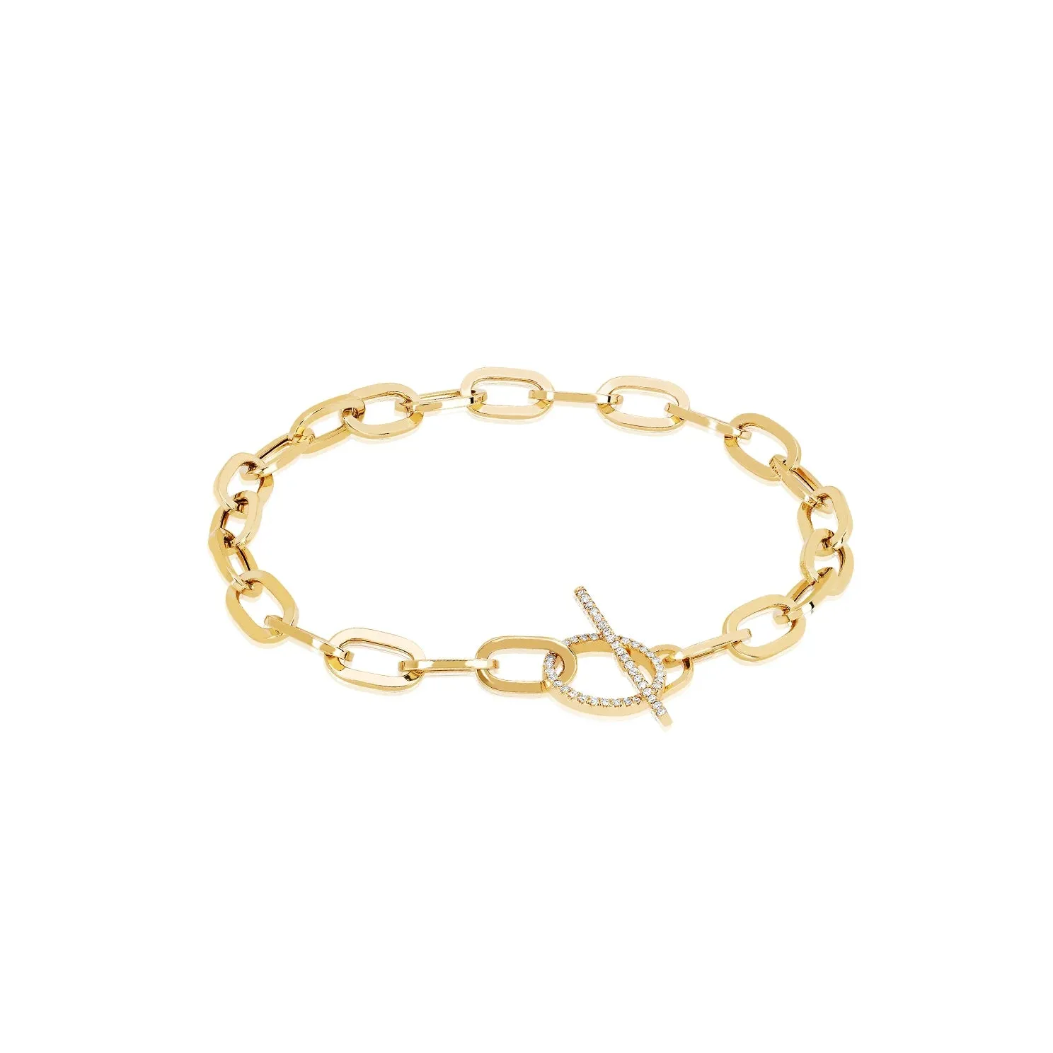 Jumbo Diamond Toggle Bracelet