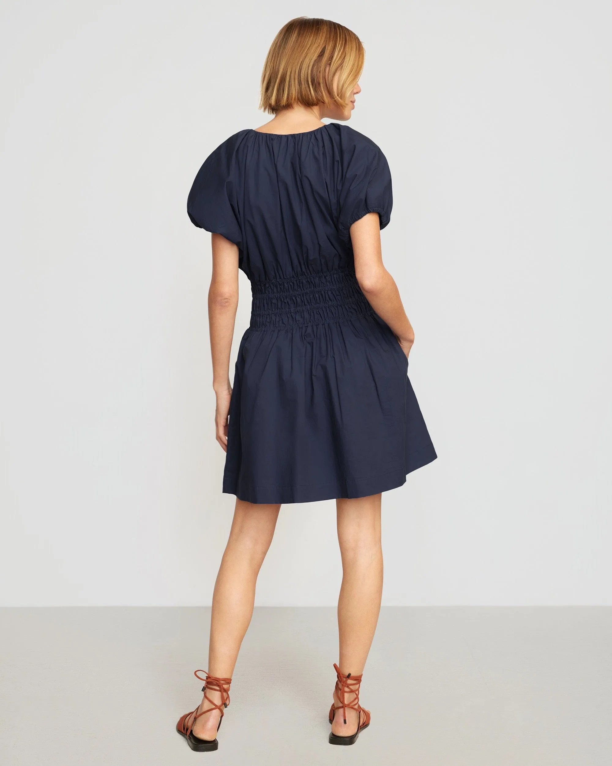 Kaci Cinched-Waist Mini Dress