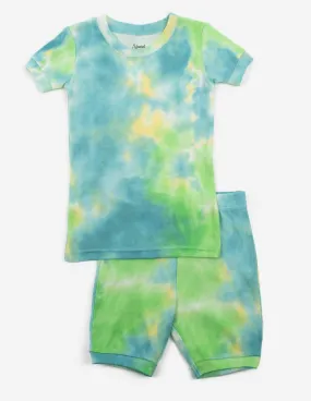 Kids Cotton Short Colorful Mix Tie Dye Pajamas