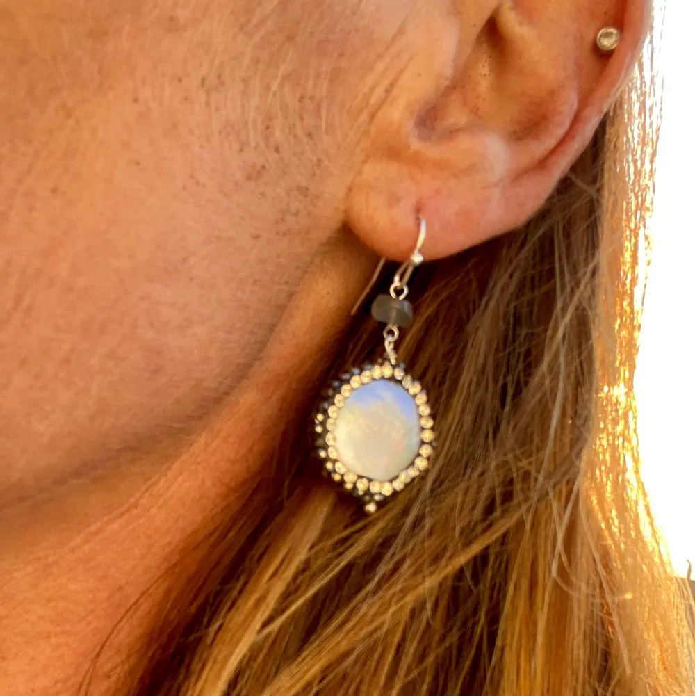 Labradorite Crystal Earrings for a Positive Change in Your Life