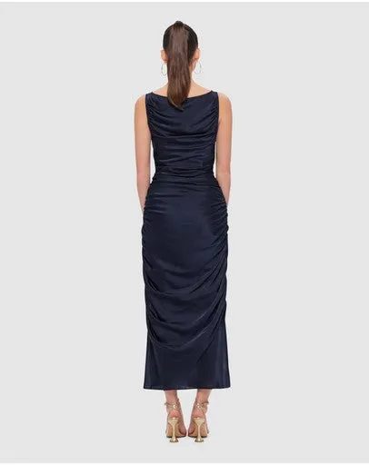 Leo Lin Laura Midi Dress - Oxford Blue