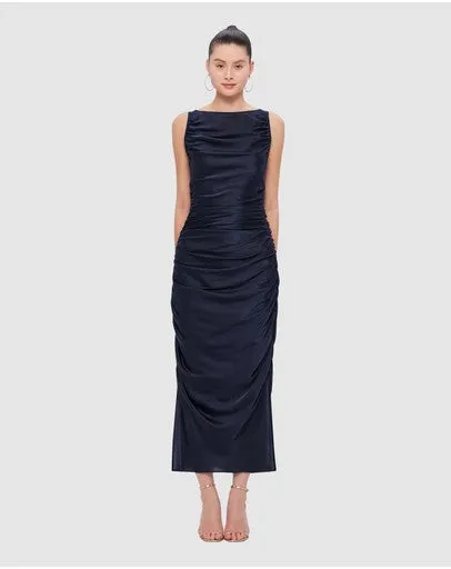 Leo Lin Laura Midi Dress - Oxford Blue