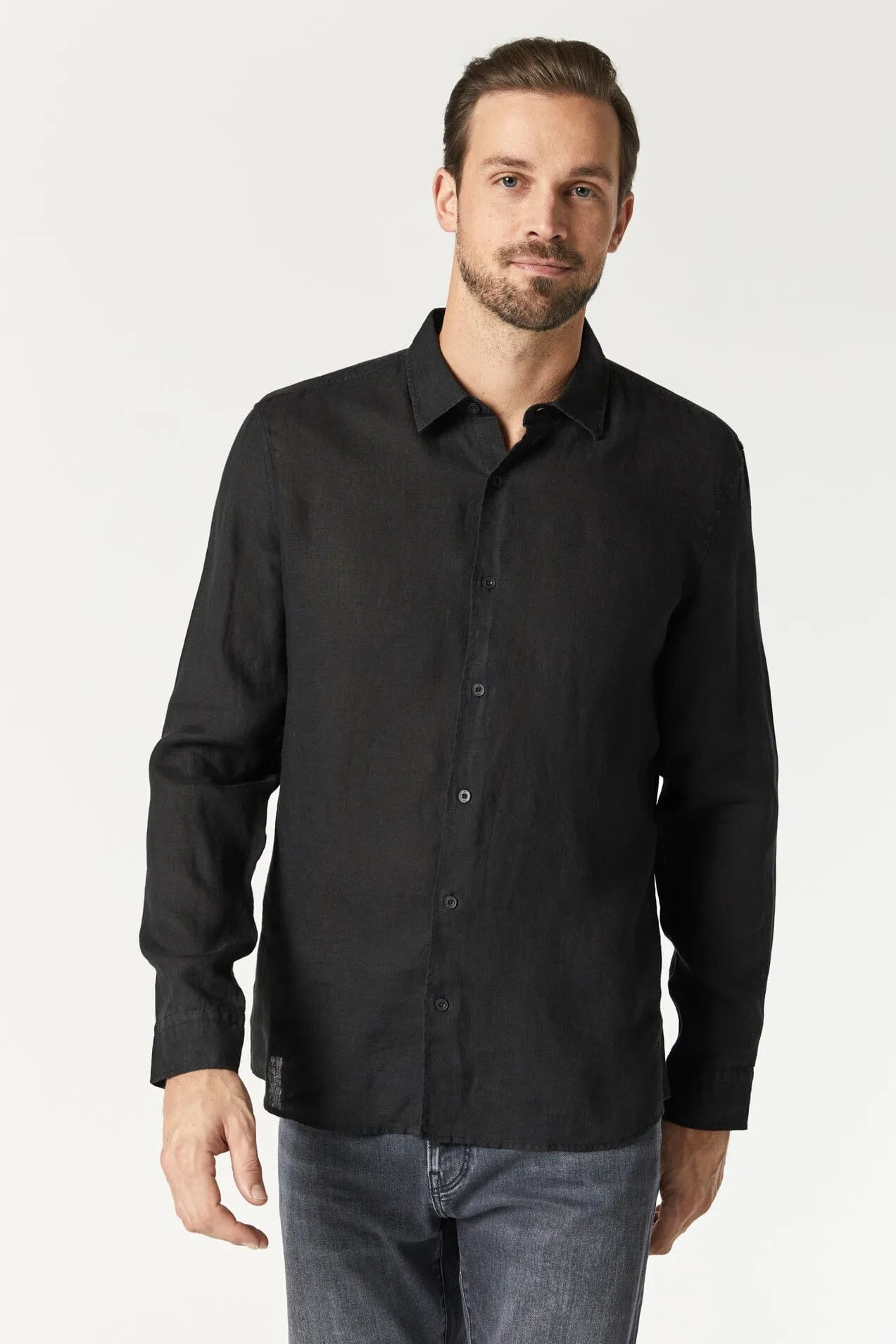 Long Sleeve Linen Buttonup