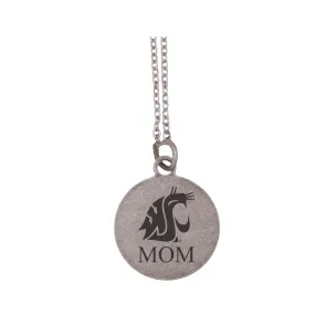 LXG Silver MOM Cirlce Necklace