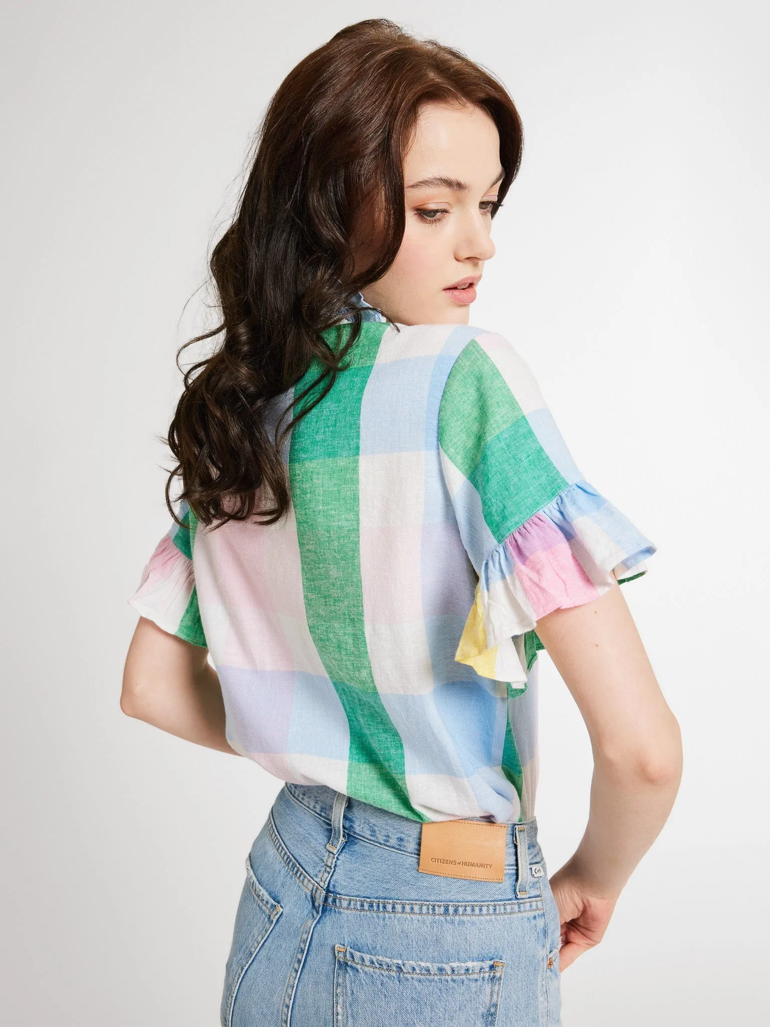 Mille Vanessa Top - Pastel Plaid