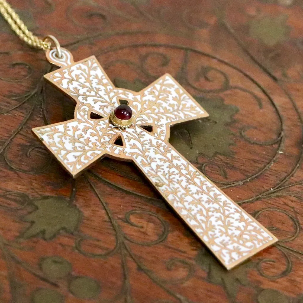 Morning and Evening Cross Necklace